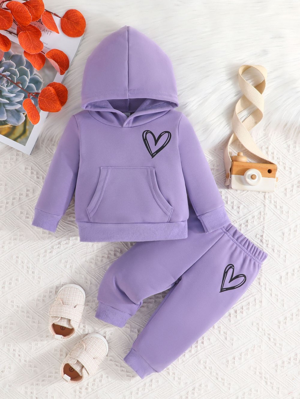 Hoodie set for baby girl hot sale