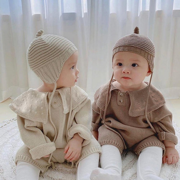 Baby Autumn Winter Sweater Jumpsuit Cotton Knitted Sweater Romper Wholesale Baby Clothes